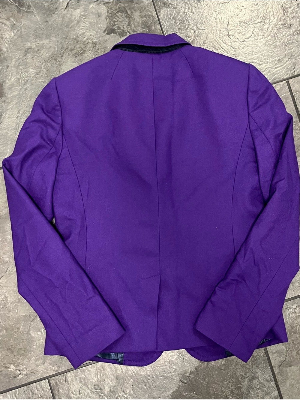 J. Crew Purple Blazer with Gold Buttons - Picture 3 of 5